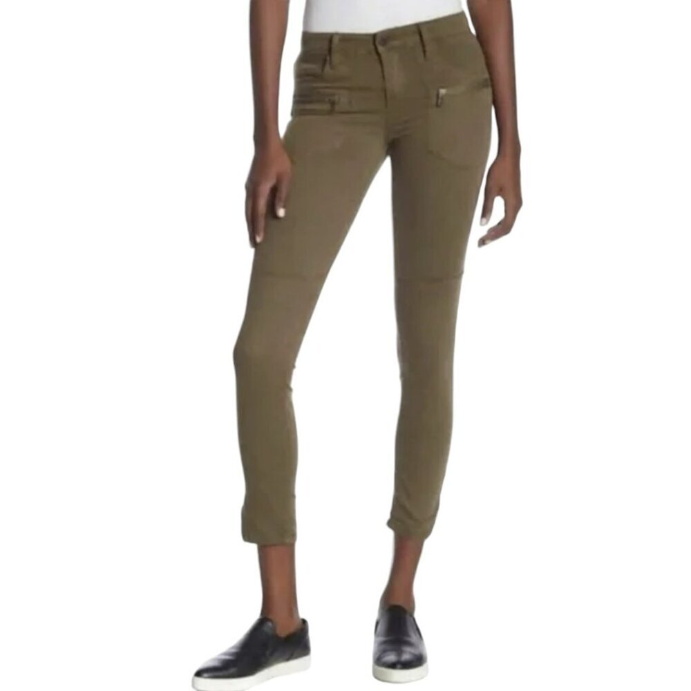 Blank NYC Olive Green Zippered Cargo Skinny Leg Pants Sz 29 NWT